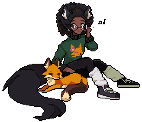 Pixel Idle animation for @vixsenu